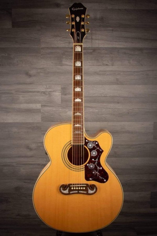 USED - Epiphone EJ-200CE Natural with Gig Bag Discount