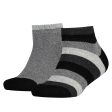 Tommy Hilfiger Kids 2-pak Basic Quarter Socks Black Striped Online Sale