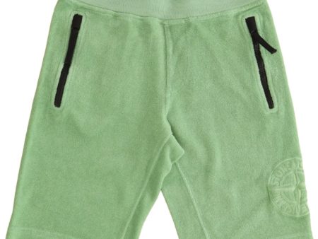 Stone Island Junior Fleece Shorts Light Green Sale