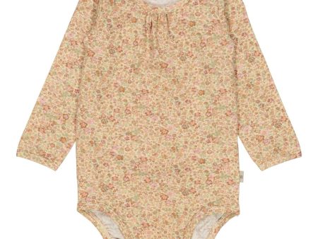 Wheat Barely Beige Small Flowers Body Liv For Cheap