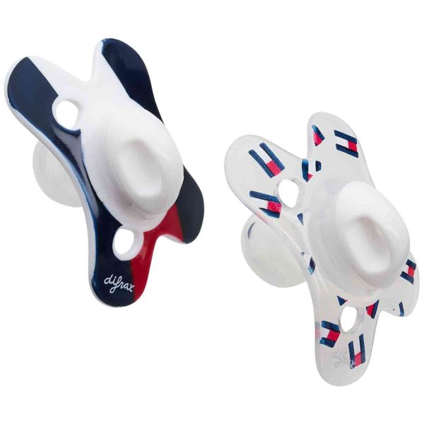 Tommy Hilfiger Baby Unisex Dummies 2-pack Pacifier White For Sale