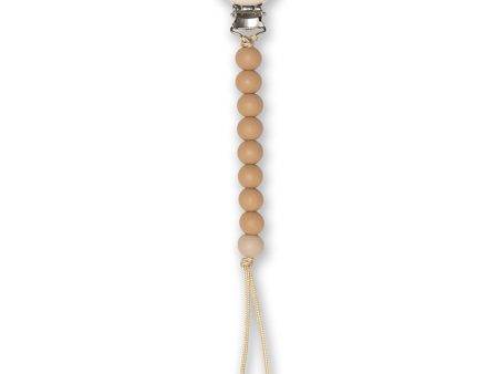 That s Mine Beige Abel Pacifier Strap Hot on Sale