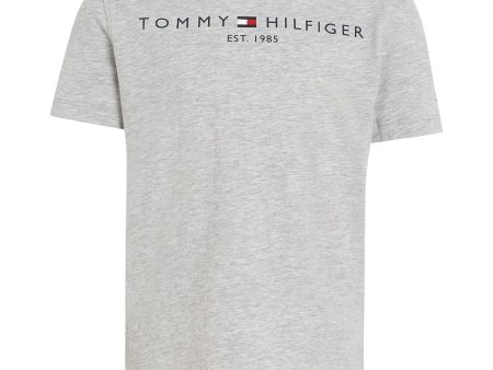 Tommy Hilfiger Essential T-Shirt Light Grey Heather Online now