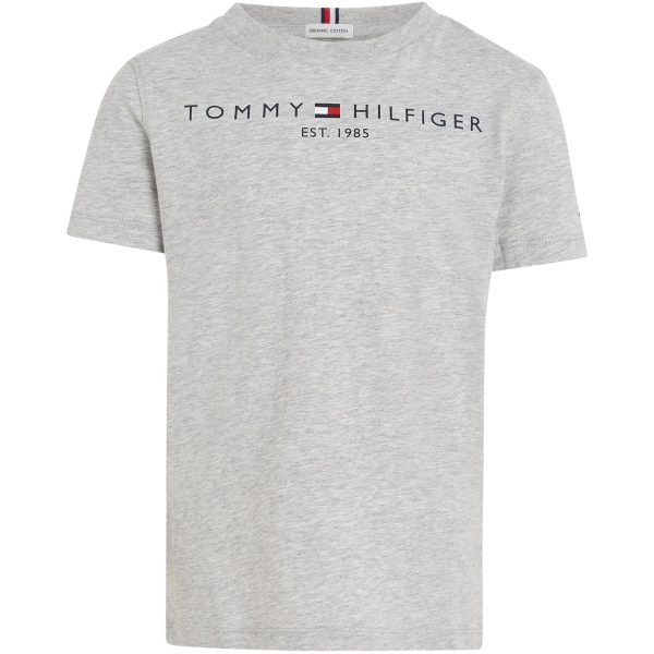 Tommy Hilfiger Essential T-Shirt Light Grey Heather Online now