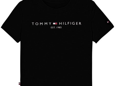 Tommy Hilfiger Baby Essential T-Shirt Black on Sale