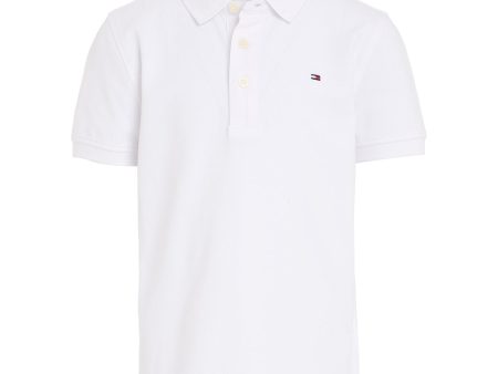 Tommy Hilfiger Boy Tommy Polo T-Shirt Bright White For Sale