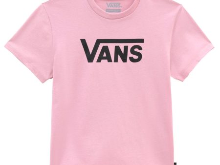 VANS Flying V Crew T-shirt Black Turtledove Hot on Sale