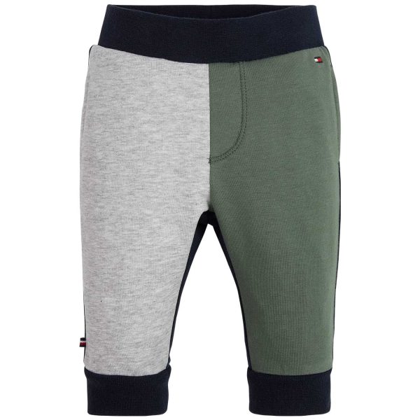 Tommy Hilfiger Baby Logo Colorblock Sweatpants Avalon Green Colorblock on Sale