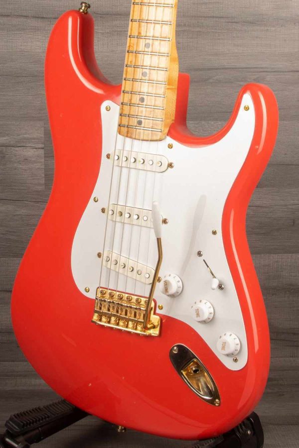 USED - Fender Custom  56 NOS Fiesta Red Stratocaster Electric Guitar s#R88311 For Sale