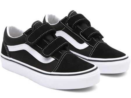 VANS Old Skool V Black True White Sko For Discount