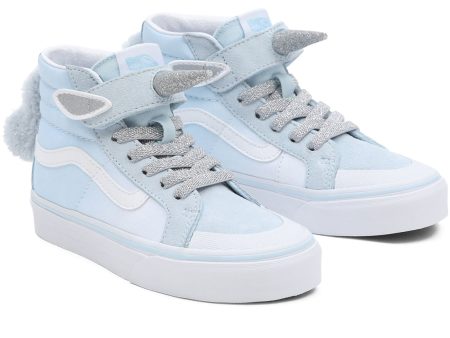 VANS SK8 Hi Unicorn Delicate Blue Silver Shoes Sale