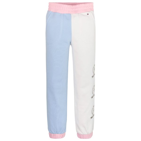 Tommy Hilfiger Icon Colorblock Sweatpants Ancient White Colorblock For Sale