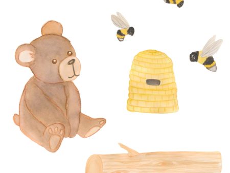 That s Mine Multi Wall Stickers Bees and Bear Online