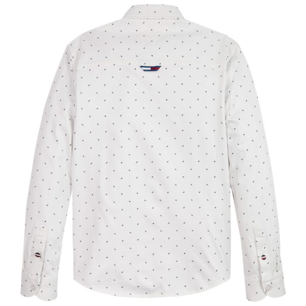 Tommy Hilfiger Str. Jersey Mini AOP Shirt White For Sale