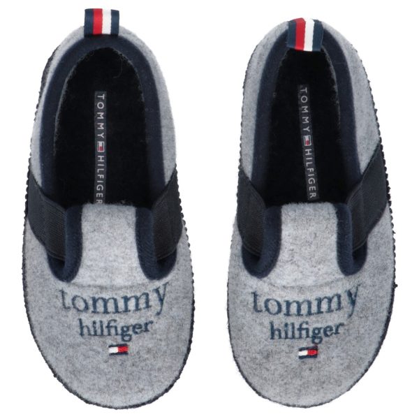 Tommy Hilfiger Indoor Slipper Grey Hot on Sale