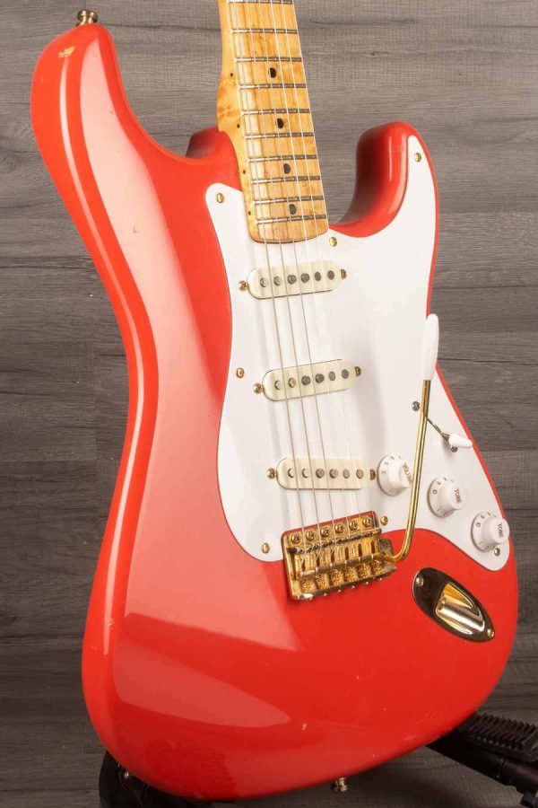 USED - Fender Custom  56 NOS Fiesta Red Stratocaster Electric Guitar s#R88311 For Sale