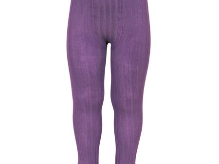 Cóndor Tights Rib Aubergine Hot on Sale