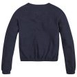 Tommy Hilfiger Textured Ruffle Sweater Desert Sky Online Sale