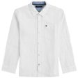 Tommy Hilfiger Essential Cotton Shirt White Online Hot Sale