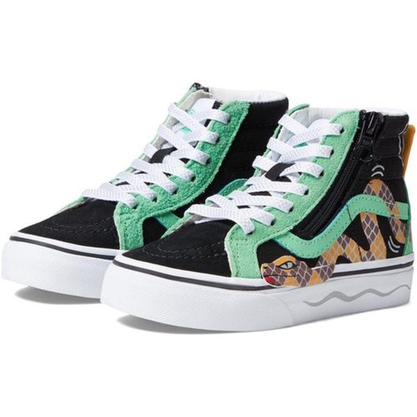 VANS SK8-Hi Reissue Side Zip Sneakers Green Black Fashion