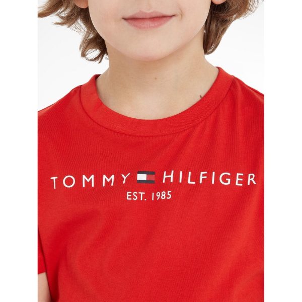 Tommy Hilfiger Essential T-Shirt Deep Crimson Cheap