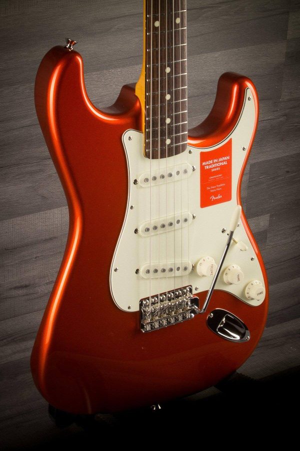 USED - Fender MIJ Traditional 60s Stratocaster - Candy Tangerine Online now