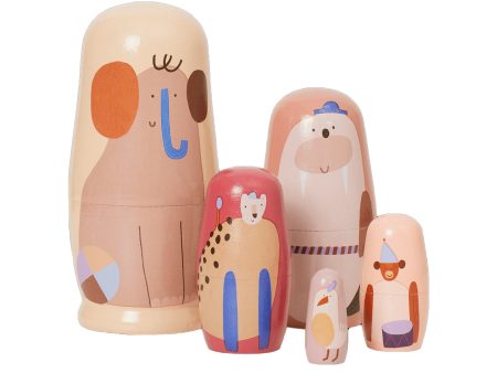 Ferm Living Critter Nesting Dolls Pale Yellow Supply