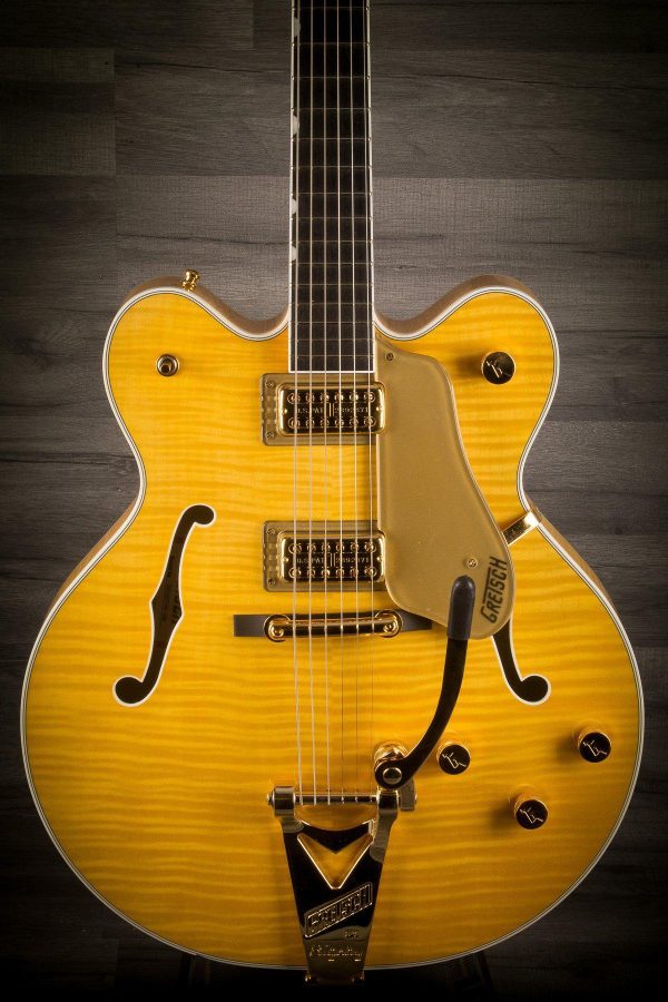 USED - Gretsch G6122TFM Players Edition Country Gentleman - Flame Maple Amber Cheap