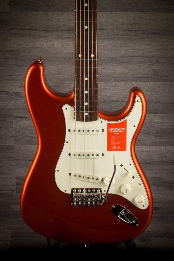 USED - Fender MIJ Traditional 60s Stratocaster - Candy Tangerine Online now