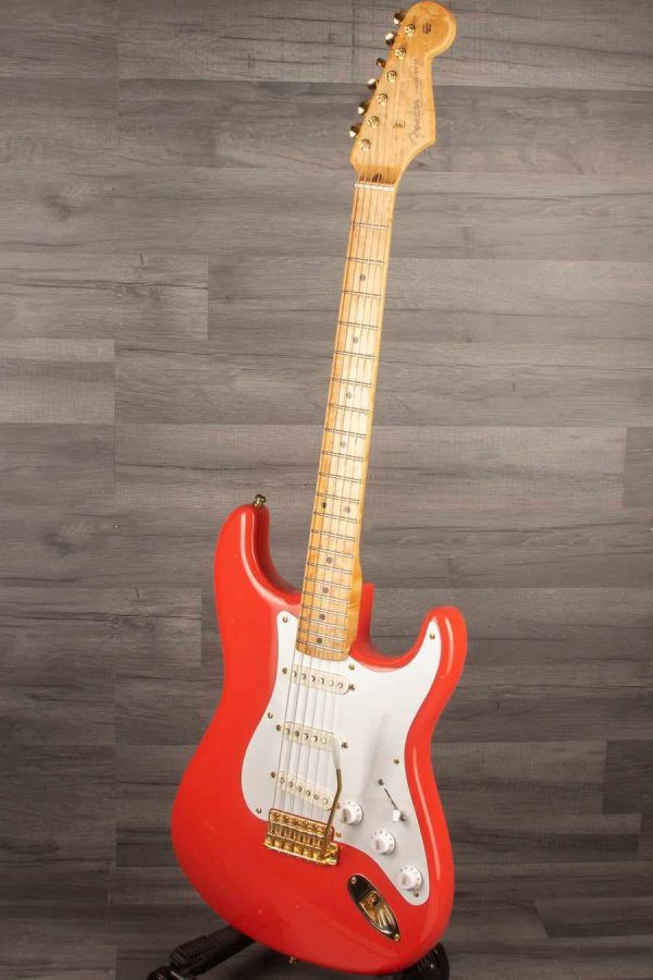 USED - Fender Custom  56 NOS Fiesta Red Stratocaster Electric Guitar s#R88311 For Sale