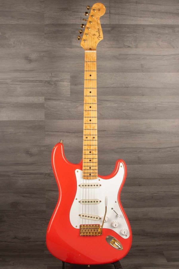 USED - Fender Custom  56 NOS Fiesta Red Stratocaster Electric Guitar s#R88311 For Sale