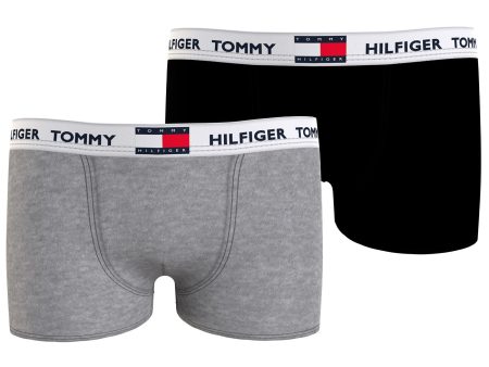 Tommy Hilfiger Boxershorts 2-pak Black  Medium Grey Online now