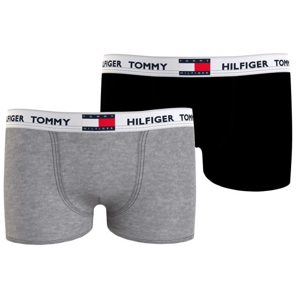 Tommy Hilfiger Boxershorts 2-pak Black  Medium Grey Online now