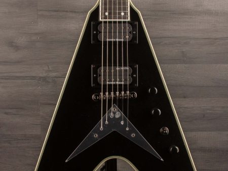 Epiphone Dave Mustaine Flying V Custom Electric Guitar, Metallic Black (Incl. Hard Case) Cheap