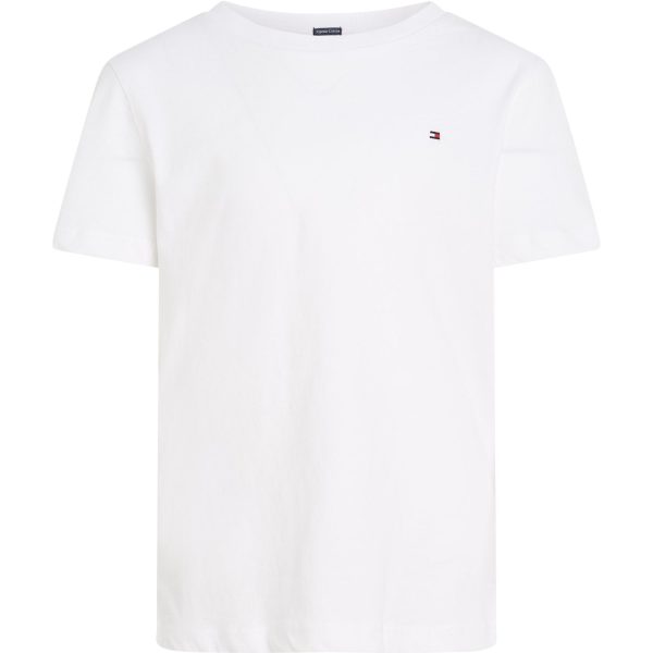 Tommy Hilfiger Boy Basic CN T-Shirt Bright White Online Hot Sale