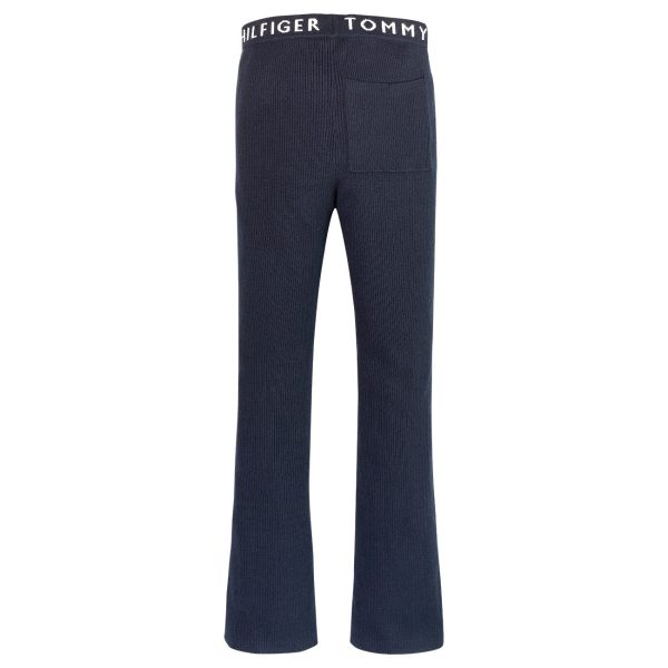 Tommy Hilfiger Branded Rib Pants Desert Sky Fashion