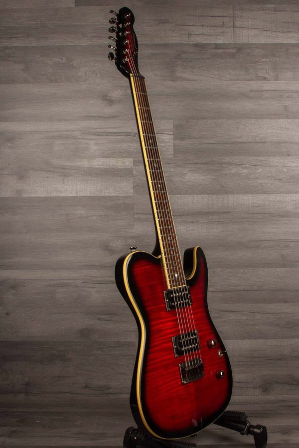 USED - Fender Custom Telecaster FMT HH - Crimson Red Transparent Online Hot Sale