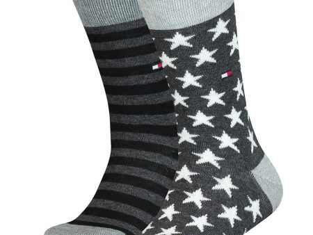 Tommy Hilfiger Kids 2-pack Socks Stars Black Striped Online Hot Sale