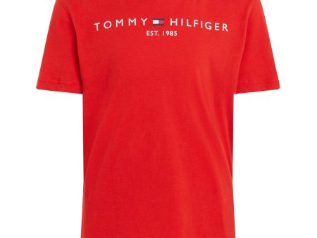 Tommy Hilfiger Essential T-Shirt Deep Crimson Cheap