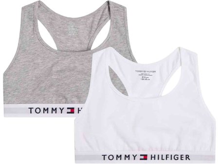 Tommy Hilfiger Bralette Mid Grey Heather White Sale