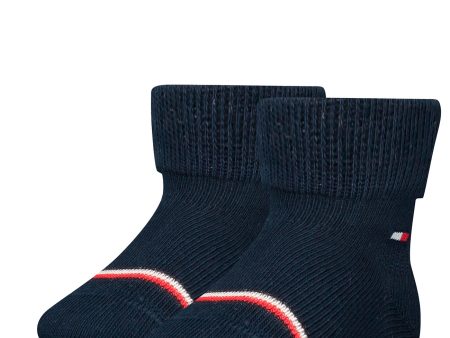 Tommy Hilfiger Baby 2-Pack Socks Navy For Cheap