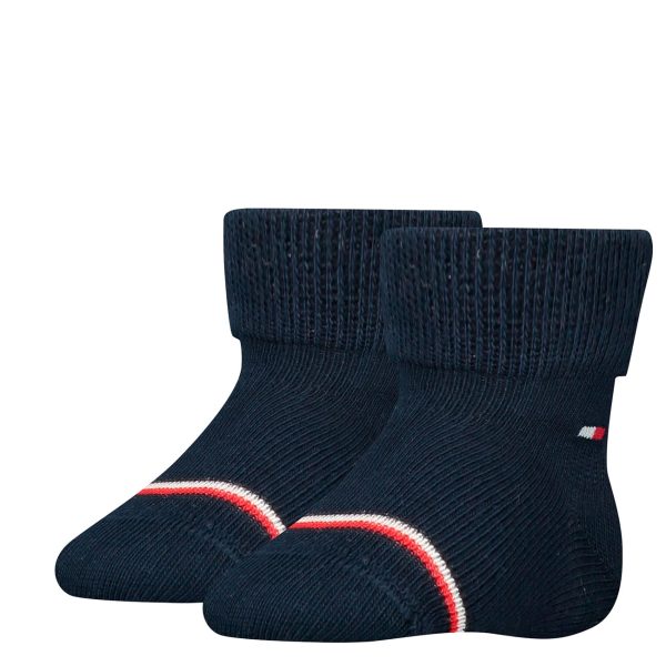 Tommy Hilfiger Baby 2-Pack Socks Navy For Cheap