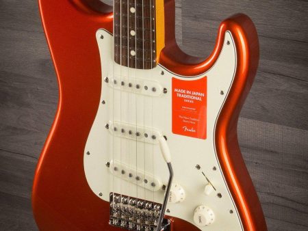 USED - Fender MIJ Traditional 60s Stratocaster - Candy Tangerine Online now