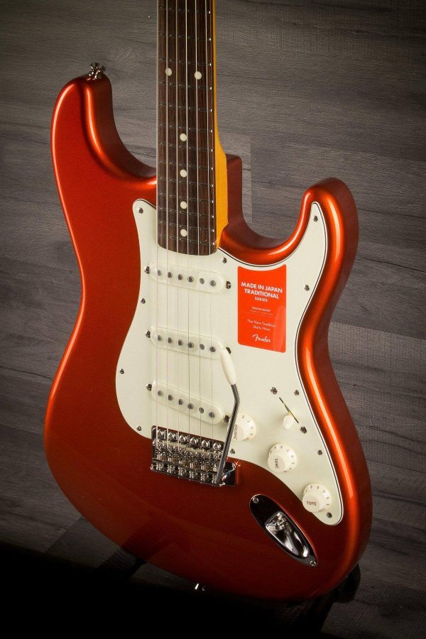 USED - Fender MIJ Traditional 60s Stratocaster - Candy Tangerine Online now