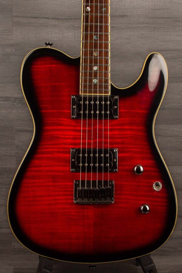 USED - Fender Custom Telecaster FMT HH - Crimson Red Transparent Online Hot Sale