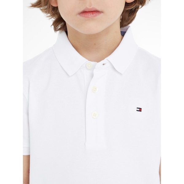 Tommy Hilfiger Boy Tommy Polo T-Shirt Bright White For Sale