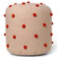 Ferm Living Dot Tufted Pouf Camel Red Online