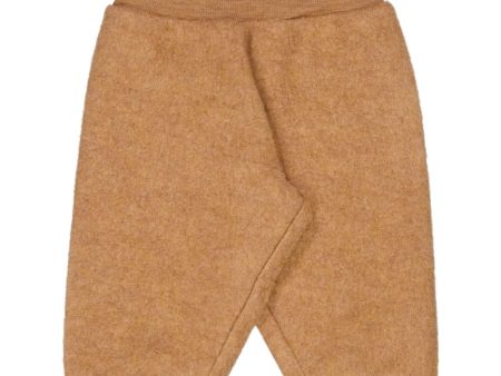 Wheat Wool Fleece Clay Melange Pants Discount