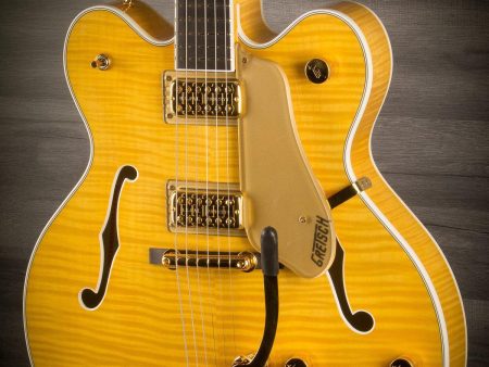 USED - Gretsch G6122TFM Players Edition Country Gentleman - Flame Maple Amber Cheap