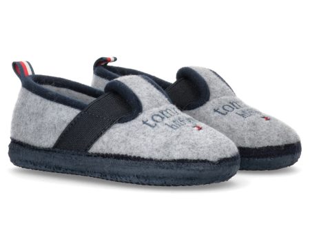 Tommy Hilfiger Indoor Slipper Grey Hot on Sale